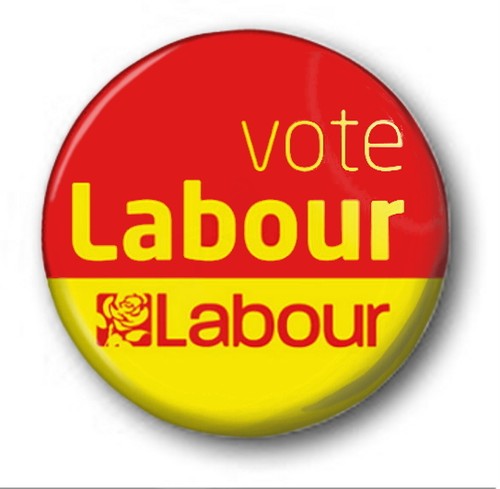 Vote labour 25mm 1 - ,