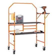 Portable Mobile Work Platform - VonHaus Scaffold Platform with Wheels