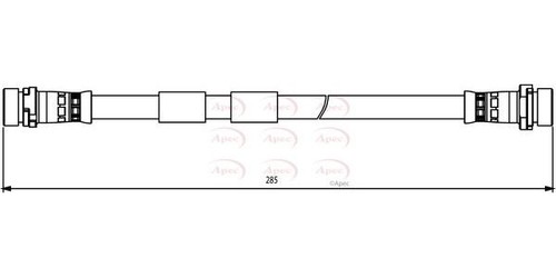 Apec rear brake hose - rear,