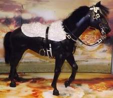 Vintage Action Man 40th Horse White Sheepskin w/ Saddle As Pictured No Box