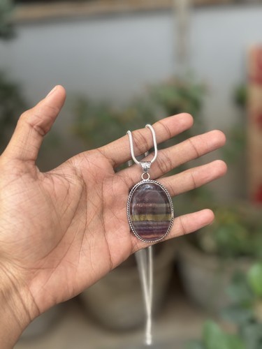 Fluorite pendant with - fluorite,
