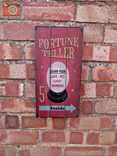 Vintage style fortune teller - style, "fortune