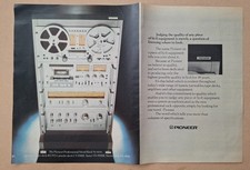 Pioneer Professional Metal Rack Hi-Fi System Original UK Press Advert 1977