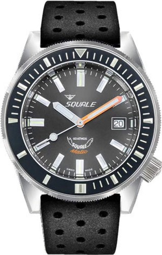 Squale matic grey rubber watch - matic,
