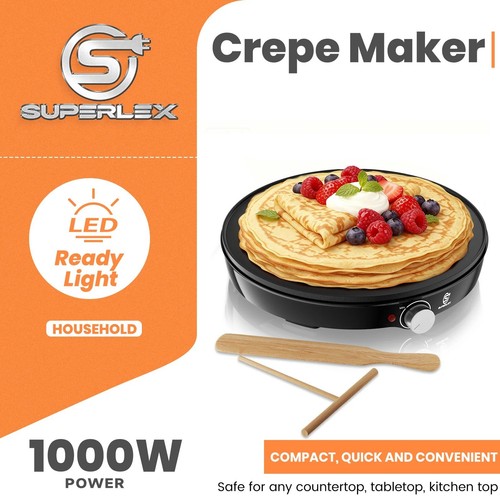 Superlex 1000w electric crepe - superlex,