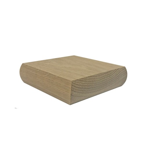 Solid white oak newel - post, cap