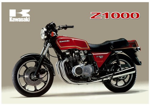 Kawasaki poster kz1000 z1000 - kawasaki,