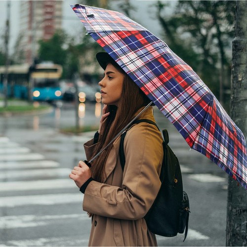 Set umbrella canopy wind - of,