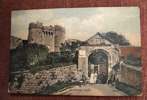 Antique postcard carisbrooke - antique,