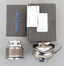 Set 3 Vintage Lighters Azzaro Rolstar Mosda EPNS Period Series Automatic Table