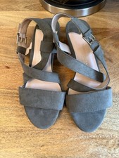 Dorothy Perkins NWT Faux Suede Block Heel Shoes/Sandals Size 5 Wide