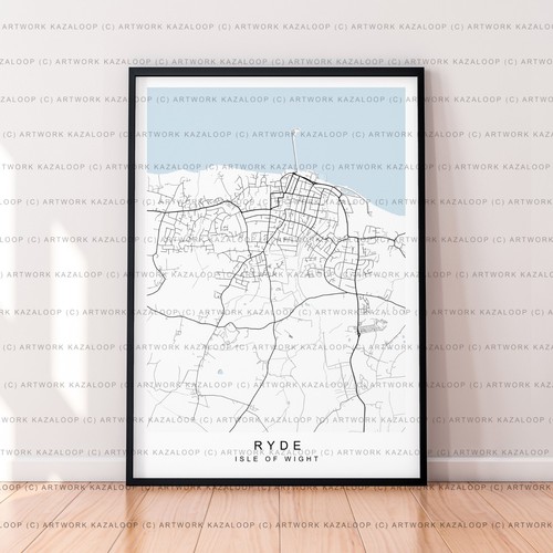 Ryde map poster - map,