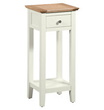 Small Console Table, Off White Painted Telephone Table with Drawer, Plant Stand
