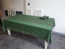 Emma Bridgewater Green Hawthorn Berries Tablecloth, Runner & Napkin Set