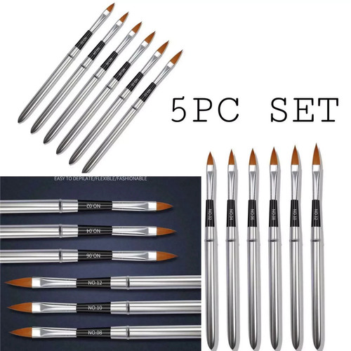 6pcs set metal kolinsky - 6pcs, sable
