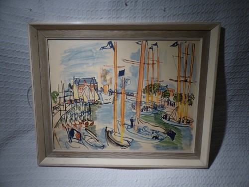 Vintage fauvist painting print - vintage,