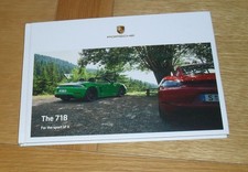 Porsche 718 Boxster & Cayman Brochure 2021-2022 4.0 GTS T S 25 Years