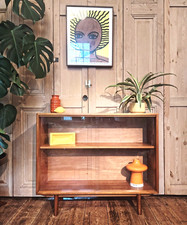 Mid Century Teak Glass Fronted