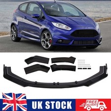 Front Bumper Lip Body Kit Splitter Spoiler For Ford Fiesta ST MK5 6 Mk7 MK7.5 #F