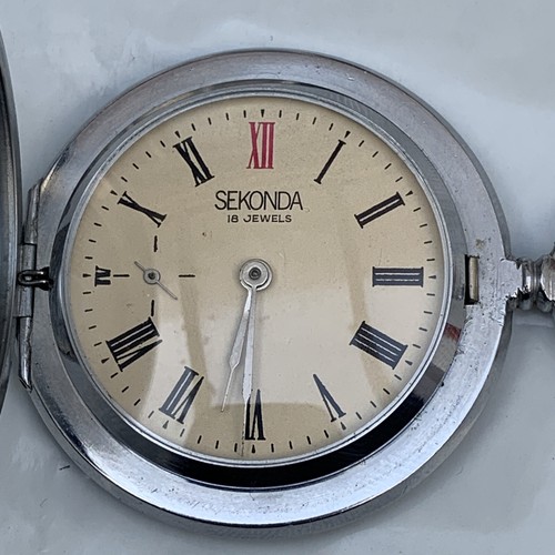 Vintage pocket watch sekonda - pocket,