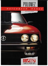 FSO Polonez 1990-91 UK Market Sales Brochure 1500 SCE 1600 SLE Prima
