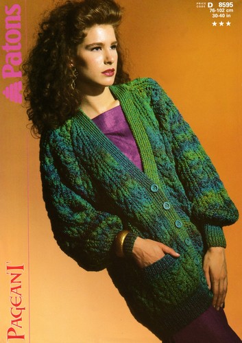 Ladies cardigan double - cardigan, knit