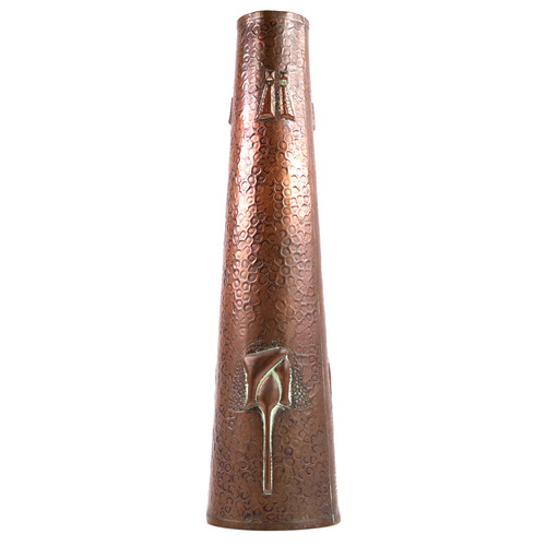 Arts crafts copper vase - arts,