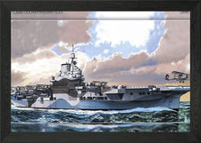HMS Illustrious Carrier Framed