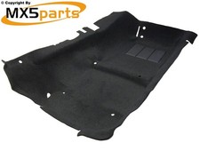 MX5 Full Interior Deluxe Carpet Floor Mat Set Black Mazda MX-5 Mk1 Mk2 1989-2005