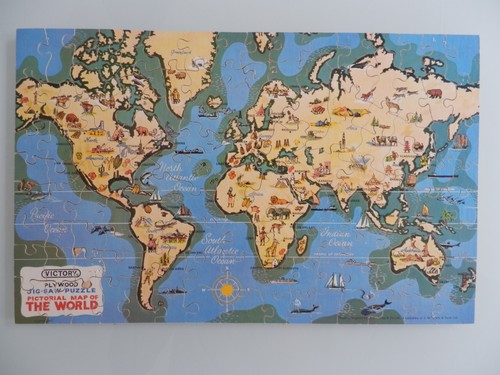 Vintage victory wooden jigsaw - vintage,