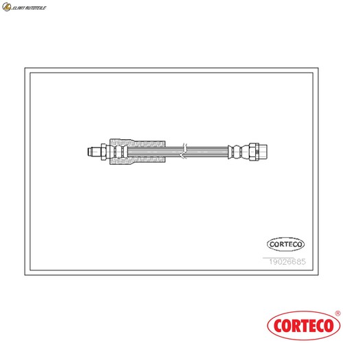 Brake hose 19026685 for bmw - brake,