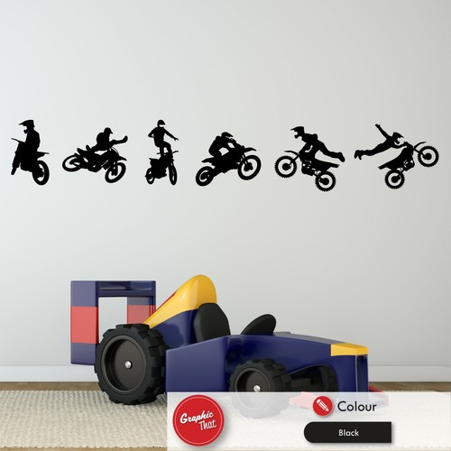 Motocross wall stickers - motocross,