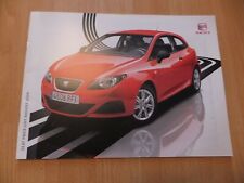 SEAT RANGE 2008 Price List - Ibiza Leon Altea XL  Alhambra Toledo Cupra FR etc