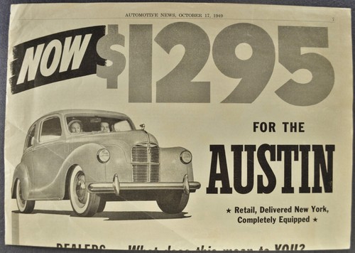 1950 austin a40 devon sedan - 1950,