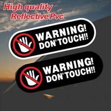 Warning Don't Touch Sticker