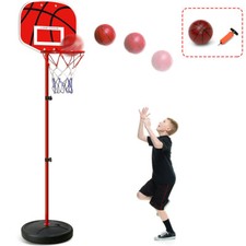170cm High Free Adjustable Standing Basketball Hoop Net Ball Backboard Stand Set