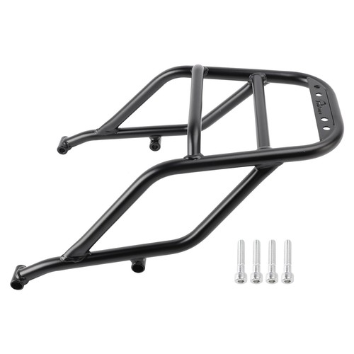 Black rear luggage - black, rack