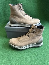Ecco Men's Exostrike Boots Men’s UK 9-9.5 EU 43 Brown Leather Hydromax Comfort