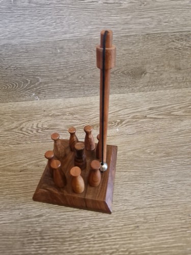Vintage handcrafted solid wood - handcrafted,