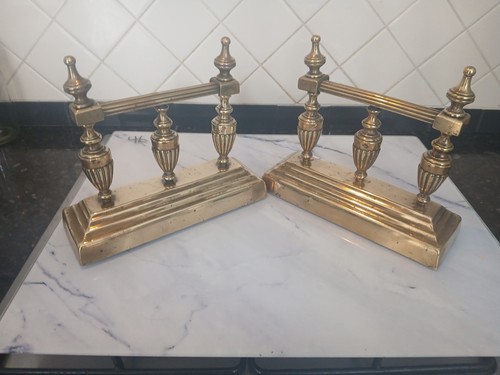 Pair stunning heavy brass - stunning,