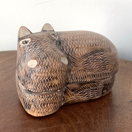 Soapstone hand carved and - soapstone,