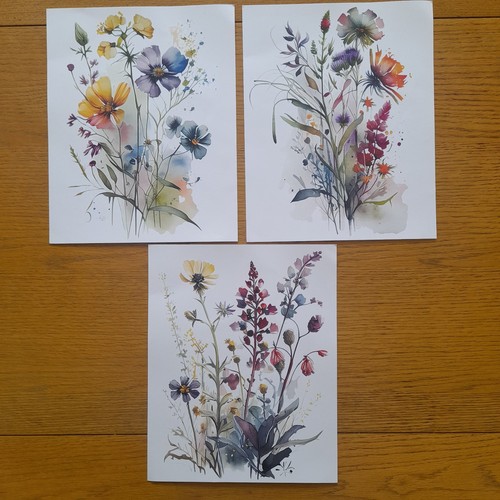 Art prints 10x8 set three - of,