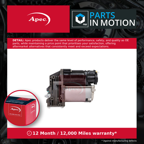 Air suspension compressor - suspension, fits