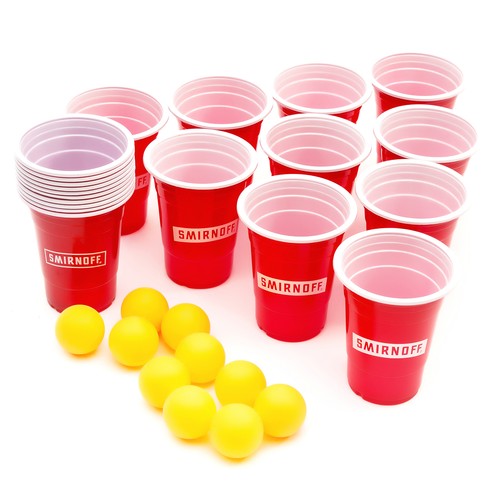 Smirnoff reusable plastic cups - reusable,