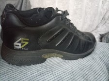 Dunlop 65 Golf Shoes Size UK 8.5 Euro 42.5 Black Leather Lace Up Men's VGC