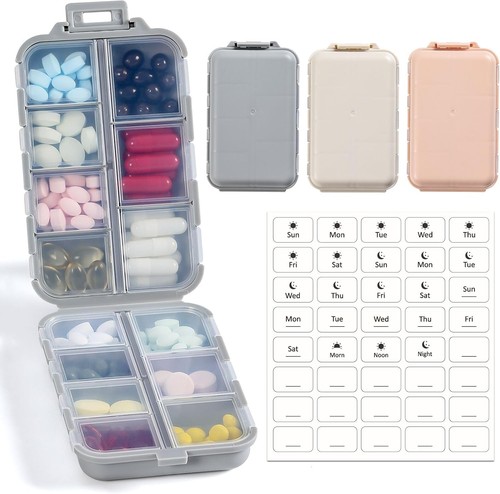 Grids pill organizer - grids, box