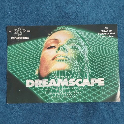 Dreamscape rave flyer - rave, a4