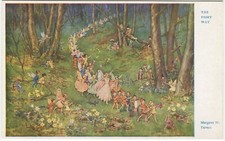 THE FAIRY WAY, MARGARET TARRANT- Children Greetings Postcard