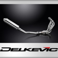 Kawasaki ZZR600 D/E ZZR400 K/N 90-09 Exhaust 4-1 Tri-Oval 320mm Stainless Can