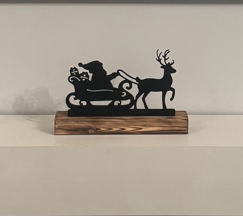 Santa sleigh reindeer - santa,